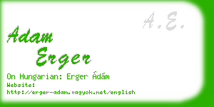 adam erger business card